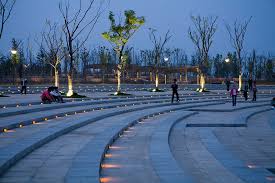 Bengbu Longzi Lake Bridge Park By Aecom 02 Landscape Architecture Works Landezine Landscape Lighting Landscape Lighting Design Park Lighting