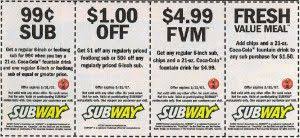 Pin On Subway Coupon