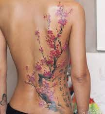 There are 350 cherry blossom tattoo for sale on etsy, and they cost $7.84 on average. Large Cherry Blossom Tattoo On Back By Tattooist River Tattoos Blossom Tattoo Body Art Tattoos