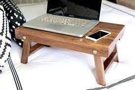 How To Build A Folding Lap Desk Or Breakfast Tray Lap Desk Diy Bed Tray Diy Laptop Desk Diy