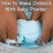 How To Make Oobleck With Baby Powder