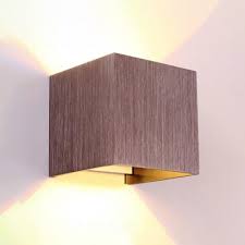 Brown Gold Leaf Led Wall Sconce Post Modern 6w 3 97 Wide Mini Square Wall Lighting Brushed Aluminum Cube Sconce Lighting For Bedroom Hotel Hallway Stairways Beautifulhalo Com