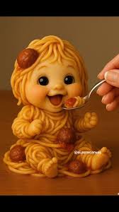 Babies Spaghetti and Meatball Ai