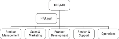 product management on the organizational chart dummies