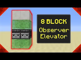 Climbing has become an essential thing in minecraft. 8 Block Observer Elevator In Minecraft 1 11 1 12 1 13 1 14 1 15 1 16 Redstone Tutorial Yo In 2021 Minecraft Tutorial Minecraft Crafts Minecraft Creations