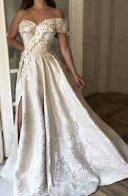 Ivory Blossom Gown Cream Colored Wedding Dress Gowns Ball Gowns