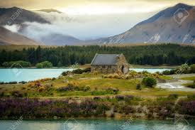 View the wonder of new zealand landscapes, our mountain peaks, coastal, farming, the outlying islands, rivers, roads and more! Church Of The Good Shepherd At Lake Tekapo New Zealand South Stock Photo Picture And Royalty Free Image Image 83736654