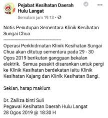 Pada gilirannya masyarakat cenderung untuk terus memilih klinik kesehatan sebagai. Kajang Kini Notis Penutupan Sementara Klinik Kesihatan Facebook