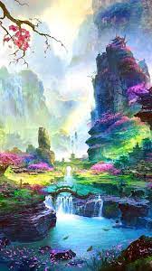 Fantasy Forest Wallpaper For Windows Lnpkp Anime Scenery Fantasy Landscape Landscape Wallpaper Fantasy Art Landscapes