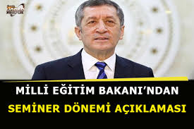 9 şubat dünya sigara bırakma günü nedeniyle açıklama. Milli Egitim Bakani Selcuk Tan Seminer Donemi Aciklamasi