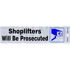 Shoplifters will be liquidated vol. Binnisf Shoplifters Will Be Prosecuted Sign 2 X 8 Inch 848567 Hillman Usa