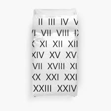 Compartimos una vez un fabuloso diseño de la maestra chkenny a quien agradecemos nos permia compartir con todos ustedes este impresionante diseño, agradeciéndole por tal magnífico trabajo, esperamos que les sea de gran utilidad para poder enseñar a sus alumnos sobre los números. Funda Nordica Diseno De Numeros Romanos De Getitgiftit Redbubble