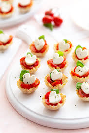 Valentine S Day Appetizer Caprese Phyllo Cups Pizzazzerie Caprese Phyllo Cups Healthy Appetizer Recipes