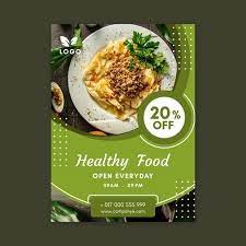 Healthy Food Restaurant Poster Template Healthy Restaurant Food Restaurant Poster Healthy Recipes