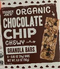 Organic Chocolate Chip Granola Bars Trader Joe S 6 8 Oz