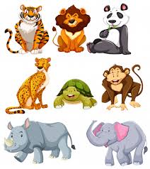 Vind de beste gratis video's over schattige dieren. Set Van Schattige Dieren Gratis Vector