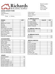 Maybe you would like to learn more about one of these? Siding Order Form Fill Online Printable Fillable Blank Pdffiller