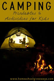 Free camping do a dots for preschoolers! Camping Free Printables And Activities For Kids Homeschool Giveaways