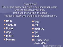 Personification Lesson Ppt Personification Lessons Personification Poems Writing Lessons