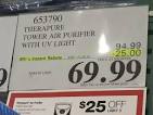 therapure air purifier filter costco tires sale