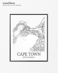Red bus cape town map. Cape Town Map Art Print Cape Town Poster Map Of Cape Town Decor Cape Town City Map Art Cape Town Gift Cape Town So Kartenkunst Weltkarte Kunst Kunst Poster