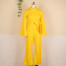 Жълт гащеризон за жени елегантен едно парче облекло Bodycon с дълъг ръкав  боди плюс размера на офис ежедневни вечерни тела Dropshipping купи | Други  \ Fed-bg.org