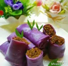 Resep Kue Dadar Gulung Ubi Ungu Isi Kelapa Video Tutorial Masakan Kue Dadar Kue Resep