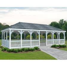 #1 grade or better southern yellow pine. Gazebo Creations Vrg1632 16 X 32 Vinyl Rectangular Gazebo