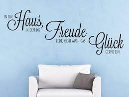 Das haus dünenfreude, links haus freude. Wandtattoo Spruch In Ein Haus In Dem Die Freude Lebt Klebeheld
