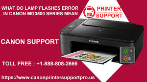 Disconnect printer from the power outlet. What Do Lamp Flashes Error In Canon Mg3500 Series Mean