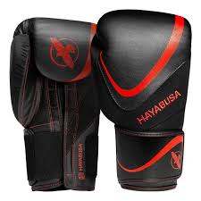 Strikes should generally be thrown with some measure of shifting body weight supporting the blow, as opposed to just the striking arm or leg. Hayabusa H5 Boxing Gloves Black Red Fightwear Shop Europe