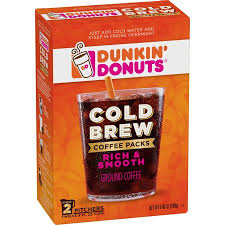 Dunkin Cold Brew Coffee Packs Smooth Rich Ground Coffee 8 46 Ounce Packaging May Vary Walmart Com In 2020 Dunkin Cold Brew Coffee Brewing
