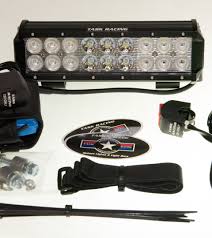 12 Hardwire Light Bar Pkg With Fork Mounted Baja Gore Mounts Task Racing