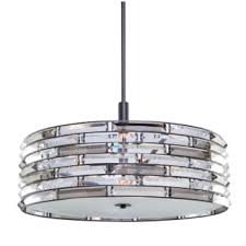 Each crystal cylinder is individually hand cut to create an amazing 3d design for unique visual. Artcraft Lighting Ac11267 Black Vero 6 Light 24 Wide Crystal Drum Chandelier Lightingdirect Com