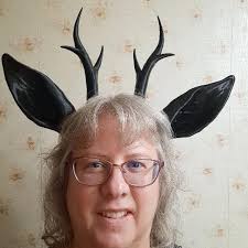 Orejas de chacales y antlers traje de fantasía orejas de animales negros-  cuernos cosplay orejas de conejo de fantasía y cuernos