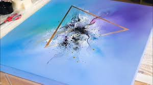 Hi jon, when it comes to airbrushing, aluminium is the same as plastic. Abstract Acrylic Painting Demo With Masking Tape Satisfying Easy Modern Art Youtube