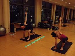 From My Private Yoga Class For Married Couple Parivrrta Parsvakonasana Or Revolved Side Angle Pose Get More Details About It At Www Facebook Com Yogawi