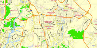 Find out more about downloading images. Kuala Lumpur Pdf Map Vector Malaysia Eng City Plan Editable Map