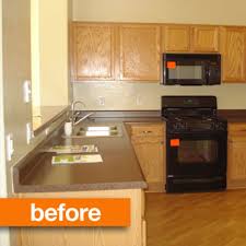 Rectangular overhead kitchen cabinets are a staple in most modern home kitchens. Before After Upgrading A Builder S Grade Kitchen Apartment Therapy