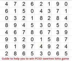 Swertres Angle Guide Winning Lottery Numbers Lottery Tips