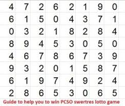 Swertres Angle Guide Winning Lottery Numbers Lottery Tips