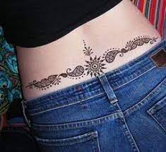 Henna Design On A Lower Back Lower Back Tattoo Designs Lower Back Tattoos Back Tattoo Designs