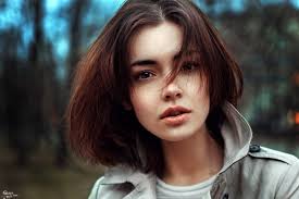 If you have a warm skin tone then try golden, yellow, or red hues. Women Short Hair Brown Eyes Georgiy Chernyadyev Hd Wallpapers Desktop And Mobile Images Photos