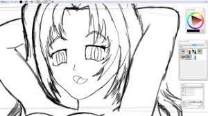 Maybe you would like to learn more about one of these? Drawing Anime Manga Part 1 The Sketch The Basic Black Outline And Structure Digital Art Youtube