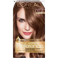 L Oreal Paris Superior Preference Fade Defying Shine Permanent Hair Color 5cg Iced Golden Brown 1 Kit Walmart Com In 2020 Hair Color Golden Brown Hair Color Brown Hair With Highlights