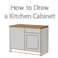 Add the cabinets and storage space. How To Draw A Kitchen Cabinet How To Draw Easy