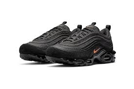 Hits Of Orange Decorate This Sleek Nike Air Max Plus 97 Colorway Nike Air Max Nike Air Max Plus Air Max Plus