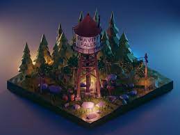 Mystery Tower - Gravity Falls by Ivan on Dribbble