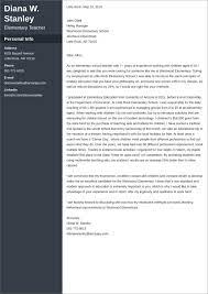 I am also interested in the logan cooperative learning workshop, held by your school. Elementary Teacher Cover Letter Examples Templates