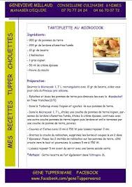 Tartiflette Microcook Tupperware Recette Tupperware Microcook Tupperware
